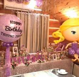 Bong bóng jumbo big balloon công chúa trang trí tiệc