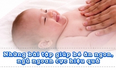 6 bài tập giúp bé ăn ngon ngủ khỏe