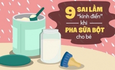 9 Điều Sai Lầm Khi Pha Sữa Bột Cho Bé